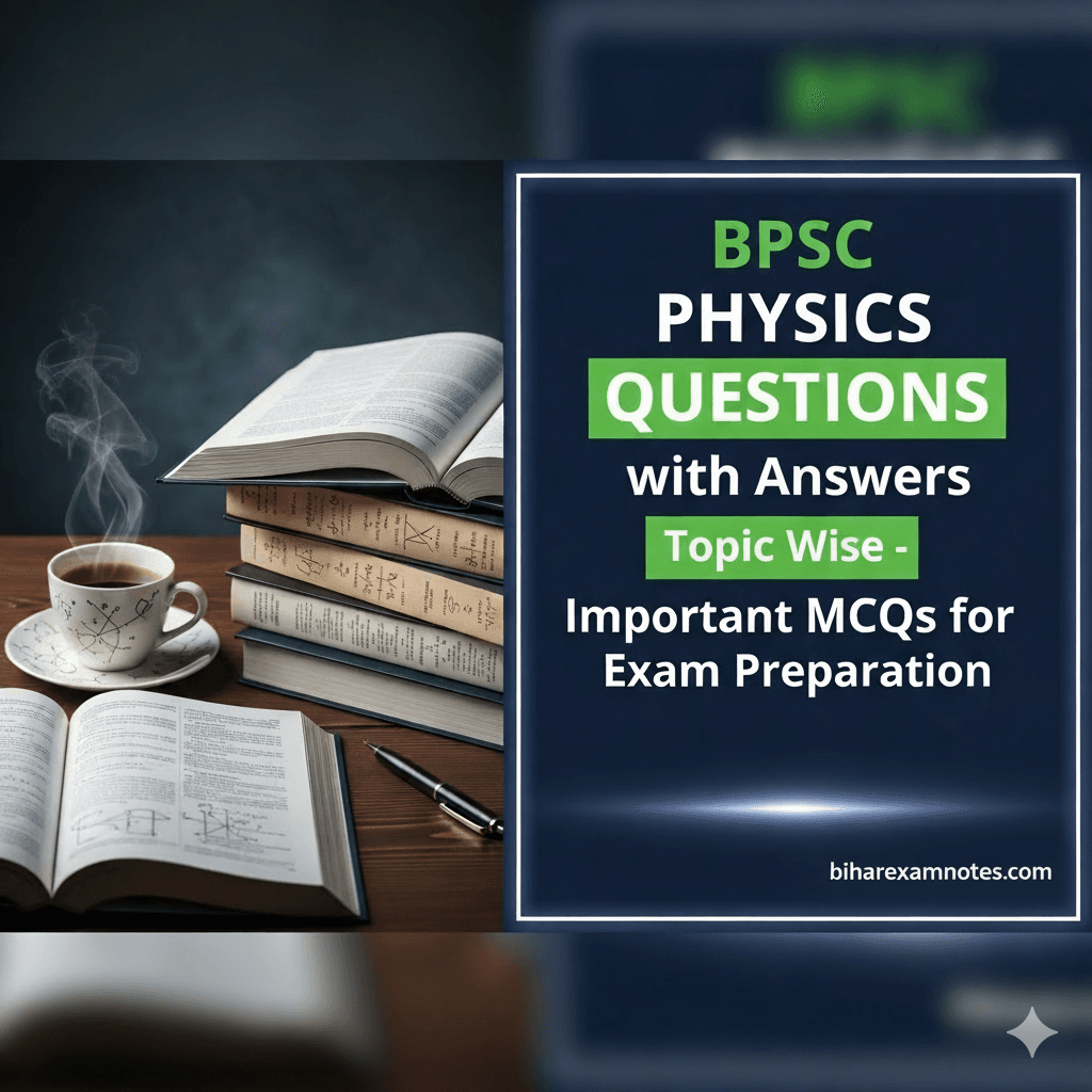 BPSC Physics Questions with Answers Topic Wise